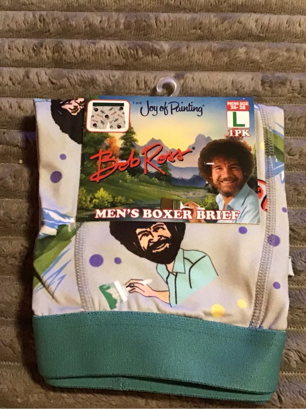 Men's Boxer Brief - Teal & Light Gray